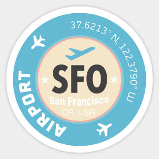 San Francisco Retro style Sticker